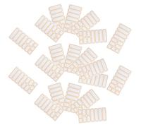 HAPINARY 20 Hojas Etiquetas Impermeables para Escritura a Mano, Rectangulares de Papel Naranja, Removibles Corte Limpio para Almacenamiento en Oficina y Aula