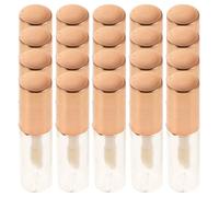 HAPINARY 20 Piezas Tubos Rellenable Brillo Labios Mini Portátil DIY con Apertura Ancha para Bálsamo Labial Rosa Dorado Unidades