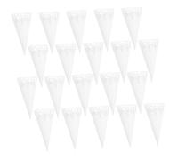 HAPINARY 20piezas Conos Decorativos Para Bodas Conos De Confeti Huecos Cintas Adhesivas Para Decoración De Fiestas