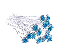 HAPINARY 20piezas Horquillas Forma Cristales Rosas Pinzas Pelo Accesorios Cabello Para Bodas y Novias Para Uso Eventos De Boda