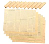 HAPINARY 20piezas Papel De Kraft Reciclado Para Envolver Flores y Diseño De Periódico Inglés y Flores