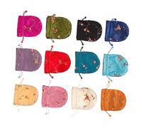 HAPINARY 24piezas Bolsas De Dibujo De Brocado Para Joyería De Bolsitas De Almacenamiento Diseño De Cuerda Para De Aniversarios y Fiestas
