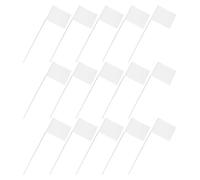 HAPINARY 25 Banderas Marcadoras para Césped Alambre de Acero y Pvc, Fáciles de Instalar, Ideales para Obras de Construcción y Señalización en Exteriores