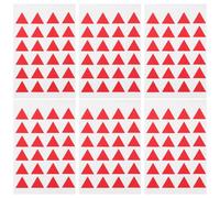 HAPINARY 288 Pegatinas Adhesivas Forma de Triángulo Rojo, Papel Simple y Versátil para Oficinas y Escuelas, Etiquetas Autoadhesivas Creativas para Marcar y Organizar