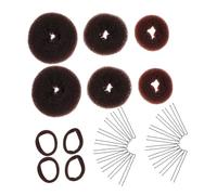HAPINARY 2juegos Conjunto De Peinado Para Hacer Moños Incluido Moldes Para Hacer Moños y Herramientas De Diseño Accesorios Cabello Diy Kit De Herramientas Para Modelar El Cabello La Escuela