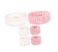 HAPINARY 2juegos Diadema y Pulsera Para Lavado Facial Conjunto De Accesorios De Maquillaje