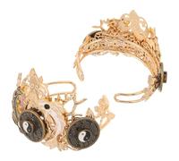 HAPINARY 2piezas Adorno de Cabello de Tai Chi Monedas Chinas Vintage Accesorios de Cabello Tocado Asiático de Estilo Antiguo para Fiestas Temáticas de Oriente