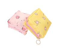 HAPINARY 2piezas Bolsa para Compresas Sanitarias Portable Adorable De Gran Capacidad para Guardar Toallas Higiénicas y Tampones Bolsa Período para Niñas