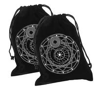 HAPINARY 2piezas Bolsas De Almacenamiento Cordón Para Tarot Bolsa Para Joyas Diseño Elegante