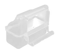 HAPINARY 2piezas Comedero Colgante para Pájaros Diseño Antideslizante Suministro De Alimento y Agua para Periquitos Canarios y Aves Transparente y De Instalar para Jaulas De