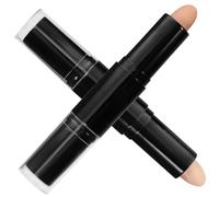 HAPINARY 2piezas Corrector De Maquillaje Barra Doble Cabeza Iluminador Para Mujer Suave Seguro y Práctico Para Maquillaje Diario