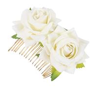 HAPINARY 2piezas Creative Bride Floral Hair Clip Elegant Wedding Headdress for Women Hair Comb Decoration for Bridesmaids and Flower Girls