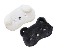 HAPINARY 2piezas Cubreojos De Viaje Antifaces Para Dormir Antifaces Suaves Para Protectores Oculares