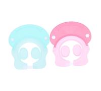 HAPINARY 2piezas Gorro De Baño Para Ajustable De Silicona Protector Orejeras Para Lavar El Cabello y Baño
