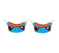 HAPINARY 2piezas Hamaca para Squirrel y Sugar Glider Cama Colgante De Piel Suave Nido De Sueño Doble Capa Azul s