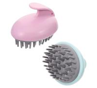 HAPINARY 2piezas Masajeador De Cabelludo Cepillos De Masaje Para Champú y Lavado De Pelo Mango Ergonómico Color Al Azar