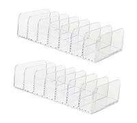 HAPINARY 2piezas Organizador De Maquillaje Rejillas Estante De Almacenamiento Para Polvos Compactos y Sombras De Ojos Separador Cosméticos Resistencia Al Desgaste y Arañazos