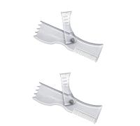 HAPINARY 2piezas Peine De Estilo Para Barba Rango De Medición y Diseño Rotatorio Peine Compacto y Portátil Para Hombres Para Modelar y Dar Forma La Barba