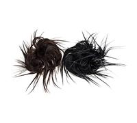 HAPINARY 2piezas Postizo De Moño Desordenado Coleteros Sintéticos Extensiones De De Caballo Fácil De Usar Para Fiestas