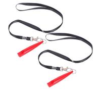 HAPINARY 2piezas Silbato De Adiestramiento para Perros Silbato De Plástico Silencioso Unidades con Cordón para Adiestramiento De Cachorros y Caballos Deportes De y Fútbol