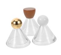 HAPINARY 3 Piezas Botellas de Perfume Recargables Atomizadores de Vidrio Grueso con Pulverizador de Niebla Fina Antifugas Portátiles para Viaje y Uso Diario