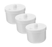 HAPINARY 3 piezas Caja Organizadora para Manicura con Bandeja Desmontable para Limpieza Rápida y Secado de Herramientas de Uñas Compatible con Brocas y Pinzas para Salones de