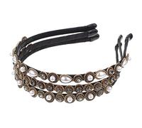 HAPINARY 3 Piezas Diadema Barroca Para El Pelo Diademas De Moda Venda Spa Brillar Diadema De Los Para El Cabello Para Mujeres Revelacion De Genero Fuente Aleación