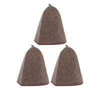 HAPINARY 3 Piezas Gorro de Vapor con Alta Cobertura para Protección de Cabello Baños de Vapor Unisex para Hombre y Mujer Gorro de Banya Ruso para Spa y Vaporarium