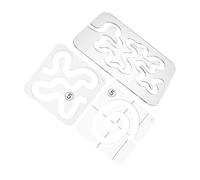 HAPINARY 3 piezas Regla Acrílica para Quilting Plantilla Transparente para Costura y Patchwork Herramienta para Máquinas de Coser para Confección de Manteles Alfombras y Proyectos