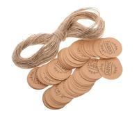 HAPINARY 300 Piezas Etiquetas Kraft para Agradecimientos para Bodas y Fiestas Tarjetas Diy para Proyectos de Manualidades y Embalaje