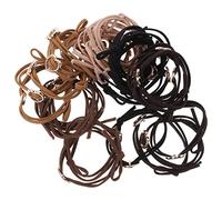 HAPINARY 30piezas Bandas Elásticas Cabello Cuerdas Circulares Dijes De Corazón Moda Sujetadores Para Coletas Para Mujeres Gym o Fiesta