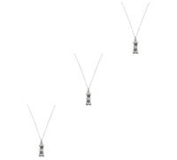 HAPINARY 3piezas Collar Conmemorativo De Cremación para Mascotas Colgante De Acero Inoxidable Urna para Cenizas De Perro Joyería Sentimental para Recordar Tu Mejor