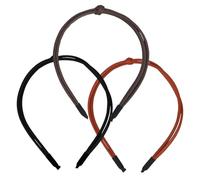 HAPINARY 3piezas Diadema De Cuero Para Mujer Accesorios Cabello Para Decoración De Boda Diademas Bonitas Para Cabello Rizado