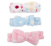 HAPINARY 3piezas Diadema Para Maquillaje Facial Lazo Diadema De Spa De Banda Cabello y