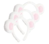 HAPINARY 3piezas Diademas De Tela Orejas De Oso Para Mujeres y Accesorios Cabello Para Fiestas y Fotos
