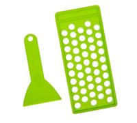 HAPINARY 3piezas Kit De Llenado De Bálsamo Labial Con Compartimentos Bandeja De Llenado De Lápiz Labial Herramienta De Bricolaje Para Cosméticos Iniciales Espátula Flexible Para Fácil