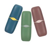 HAPINARY 3piezas Kit Dental Viaje Portátil Cepillos Vaso De Enjuague Bucal Estuche De Plástico Organizador De Cepillos Adecuado para Camping Gimnasio Hogar Hotel Escuela De Negocios