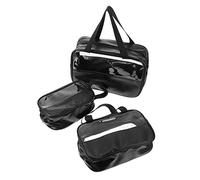 HAPINARY 3piezas Neceser Viaje Organizador Bolsa Aseo Mujer Maletín para Maquillaje Ligero Asas