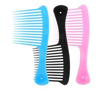 HAPINARY 3piezas Peine De Dientes Anchos Para Rizado y Trenzado Peine De Ducha Para Cabello Mojado Desenredante De Peluquería De Moda Para Uso Casa