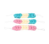 HAPINARY 3piezas Toalla De Baño Doble Cara Tiras Largas Flores Exfoliante Unidades Duradera Fácil Limpieza Ligera Viaje