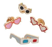 HAPINARY 4 accesorios de playa serie Hawái, broches de aleación con diseño único de gafas de sol, para decoración y disfraces Varios estilos