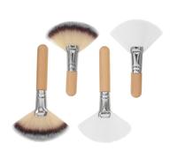 HAPINARY 4 Brochas Para Polvos Sueltos, Brochas De Maquillaje, Brochas Para La Nariz, Brochas Suaves Y Esponjosas Para Rostros, Brochas Para Rubor, Brochas De Maquillaje, Brochas Pequeñas