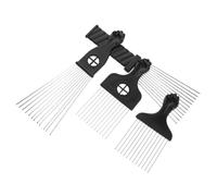 HAPINARY 4 Peines De Peluquería Con Aguja Para Cabello Afro, Peines Para Hombres, Peines Afro Con Púa, Peine De Anchos, Peine Para Barba, Peine Para Cabello Afro, Púa De Metal.