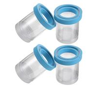 HAPINARY 4 Piezas Caja de Aislamiento para Cría de Peces Unidades Caja Flotante de Plástico con Malla Redonda Transparente para Acuarios Separador Seguro para Cría y Protección