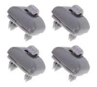 HAPINARY 4 Piezas Clip Sujeción Parasol Coche Abs Unidades para Visera Interior Compatible Gris Soporte Práctico y Duradero para Protector Solar Lateral