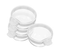 HAPINARY 4 Piezas Comedero para Transparente Antigoteo con Soporte Colgante para Jaulas Cuencos para Agua y Alimento de Cacatúas Periquitos Conures y Periquitos