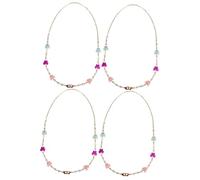 HAPINARY 4 Piezas de cadena de prevención de caídas Máscaras lanyards faciales para niños soporte gafas soporte para gafas cordón de la de los niños cordón de sombrero