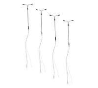 HAPINARY 4 Piezas Modelo De Farola Luminosa Modelo Mini Farolas Postes De Luz a Escala 1:75 Farolas En Miniatura Luz Led Casa De Muñecas Farola En Miniatura Poste De Luz El Plastico Mueble