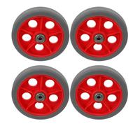 HAPINARY 4 Piezas Ruedas para Carrito Resistentes al Desgaste Capacidad Pesada, Hechas de Pp y Tpr, Diámetro Central de 6mm, Ideales como Repuestos para Carritos de Compra