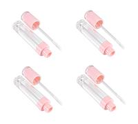 HAPINARY 4 Piezas Tubos De Brillo Labial Vacíos De Tubos De Brillo Labial Pequeños Para Diy Uso Diario Femenino